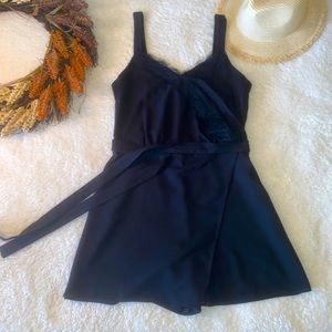Lingerie inspired lace romper